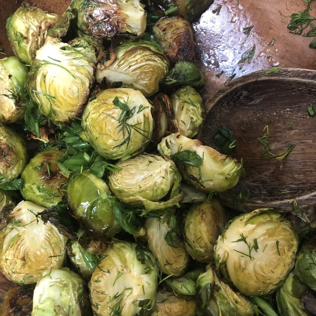 Roasted Brussels Sprouts with Balsamic Reduction